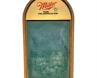 Vintage Miller Beer Advertising Chalkboard