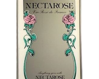 Vintage Nectarose Wine Advertising Mirror