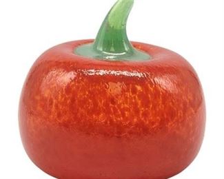 Salute! Italia Hand Blown Art Glass Tomato