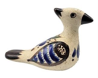 Vintage Tonala Mexican Pottery Bird