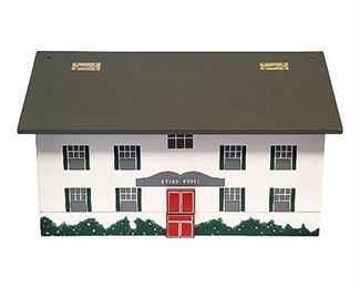 Vintage Wooden Bread House Breadbox