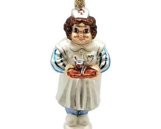 Christopher Radko Nurse Washington Blown Glass Ornament