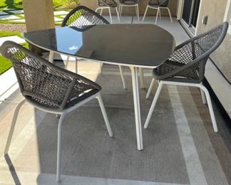 Scandanavian Designs patio table and chai rs