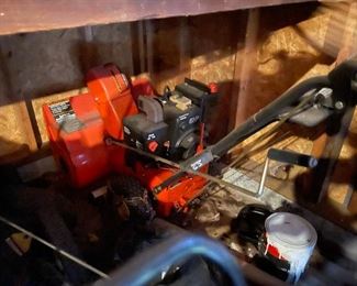 . . . . snow blower -- winter will be . . . naaah!!