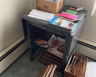 . . . vintage typewriter table