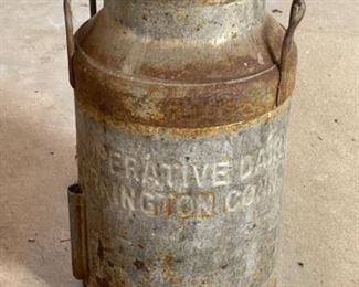 Torrington milk can