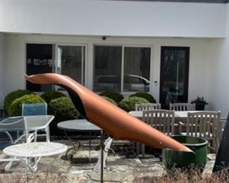 Mid century modern bird sculpture