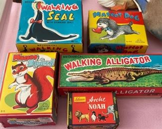Vintage wind up toys
