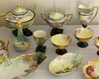 Circa 1900 hand painted china