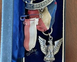 Circa 1950s boys scouts  Be Prepared medal