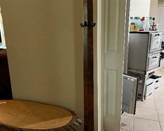 Vintage Coat Rack & Cypress/Cedar table