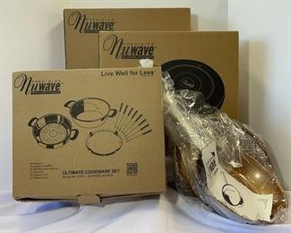 Nuwave cooktops and pans. New in the Box.