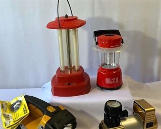 Camping gear, lamps  and lanterns