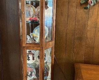 Small Lighted Curio Cabinet 