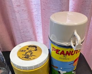 Lucy Thermos & Peanuts Metal Thermos 