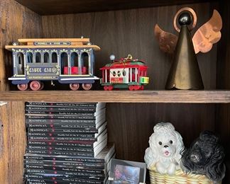 Trolly Cars & Poodles Planter