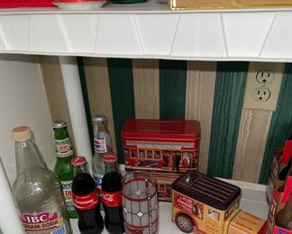 Full Coke Bottles, Coke Tins