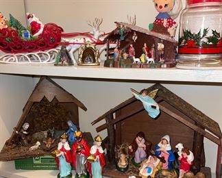 Vintage papier-mâché Nativity and Others