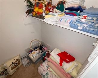 Sewing Items, Blankets, Sheets