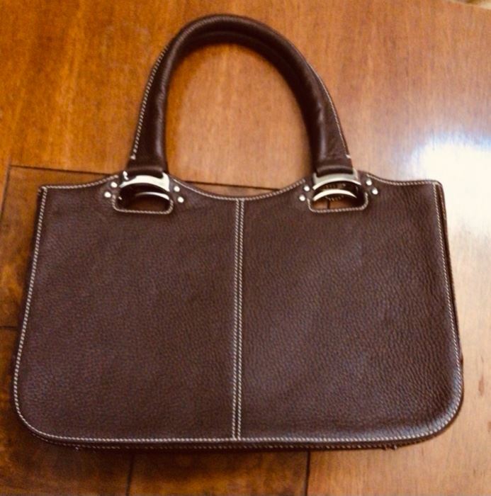 Cristian leather handbag, made in Italy