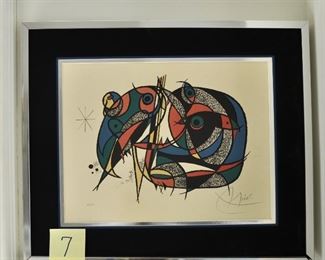 "ENCHANTED CAT" by Juan Miro.  Ltd edition number:  70/75