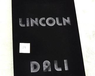 Lincoln in Dalivision - silver relief.  28" x 19" with original box