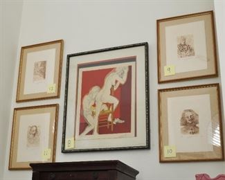 Artworks by Salvador Dali.  