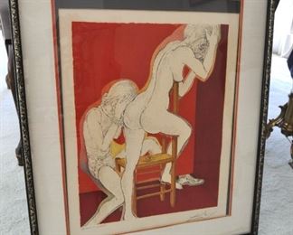 Lithograph by Salvador Dali.  The Marquis de Sade suite titled:  "WITHOUT HOPE".  Ltd edition Artist proof.  