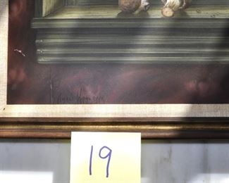 Original oil by Carlo Wahlbeck.  18" x 14"