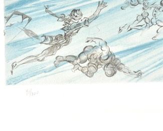 (unframed litho) Homage to Lincoln by Salvador Dali.   Ltd edition number:  91/300