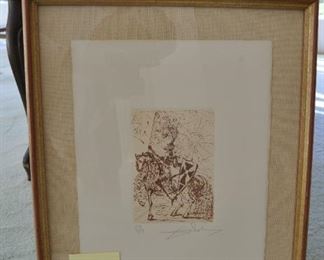 Suite of four "Spanish Immortals" by Salvador Dali.  Ltd Edition number:  29/125