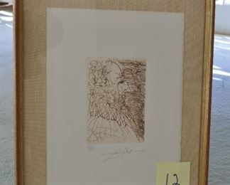 Suite of four "Spanish Immortals" by Salvador Dali.  Ltd Edition number:  29/125