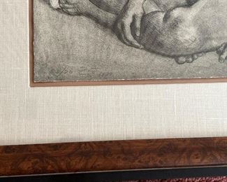 "LA NOVIA" by Francesco Zuniga.  Serigraph Ltd edition number:  53/70     1978