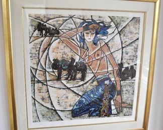 "Silk Road" by Ting Shao Kuang.  Ltd. Edition Serigraph.  #261/275