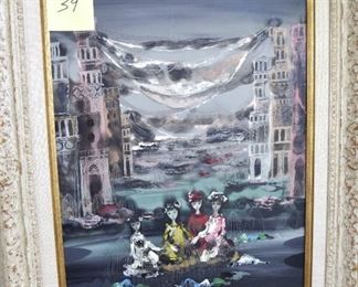 Original oil on canvas by Jean Calogero.  Size:  30" x 26"