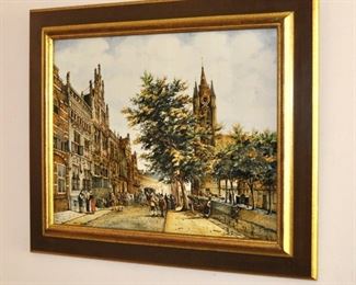 Artwork on Delft  Porcelain by Cornelius Springer