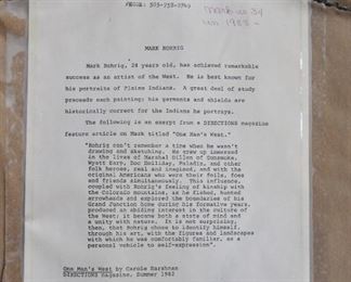 Original artwork by Mark Rohrig.  Indian Brave