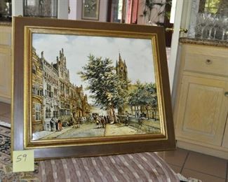 Artwork on Delft  Porcelain by Cornelius Springer