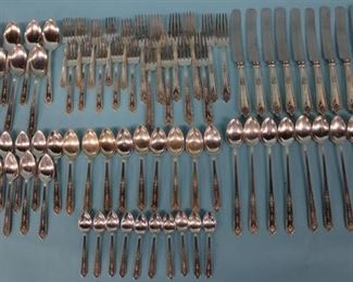 Set of Ten 8pc. Della Robbia Sterling Silver