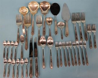 Misc Sterling Silver; 2 knives, 3 dinner forks,