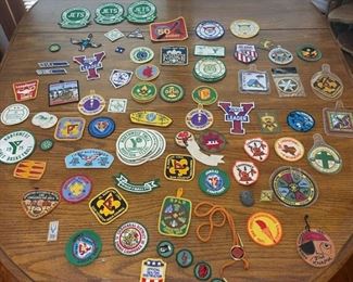 Lots of vintage boy scout badges