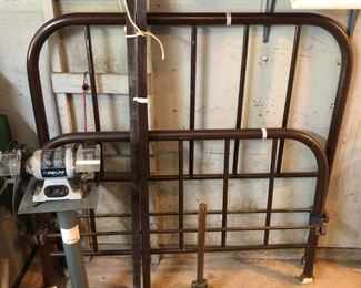 Heavy quality antique cast iron bed