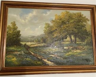 Original Oil painting by listed Texas Artist, Lois Denton