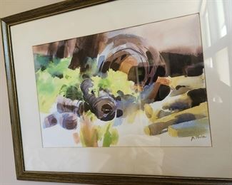 Original Watercolor M. Poole