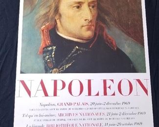 Lot # 44 ~ Original Vintage Offset Lithograph Poster Napoleon 1969 Art Exhibition at the Grand Palais Paris ~ 18" x 24"