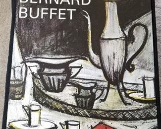 Lot # 58 ~ Large Vintage 1977 Offset Lithograph Poster for Art Exhibit Bernard Buffet ~ Galerie Maurice Garnier ~ Paris