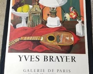 Lot # 57 ~ Vintage Mourlot Lithograph Poster 1968 Yves Brayer Crowning of the Iranian Shah Poster ~ Paris Art Exhibit