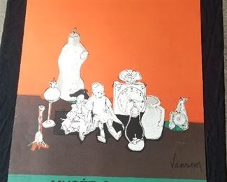Lot # 69 (a) ~ Vintage Mourlot Lithograph Musée Galliera Art Gallery Poster - Les peintres témoins de leur temps - Jansem 1973