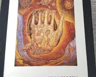 Lot # 70 ~ Vintage Original 1978 ART EXHIBIT Offset Lithograph Poster Abraham Pincas ~ Art Gallery Paris