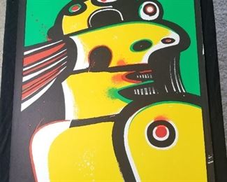 Lot # 73 ~ John CHRISTOFOROU EXPO 78 - GALERIE ABCD 1978 Paris Original Matt Lithograph poster ~ 21" x 29"